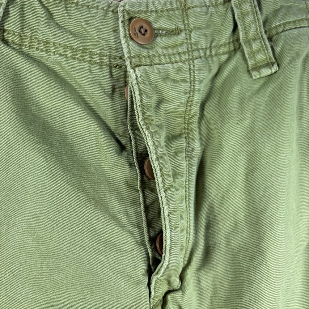 Hollister Shorts Men 30 Green Classic Fit Cotton Twill Chino Casual Cargo Pocket